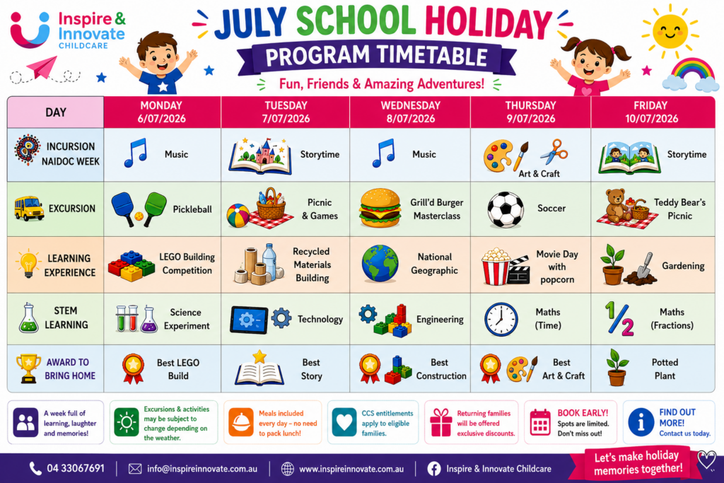 July School Holiday Program 2026